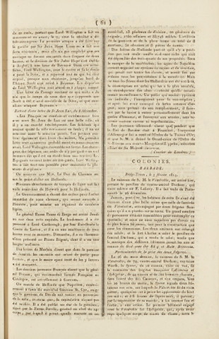 Gazette de la Martinique (1814, n° 13)