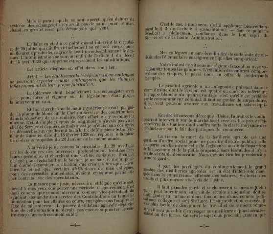 Bulletin du Syndicat des distillateurs agricoles (n° 08/1926)