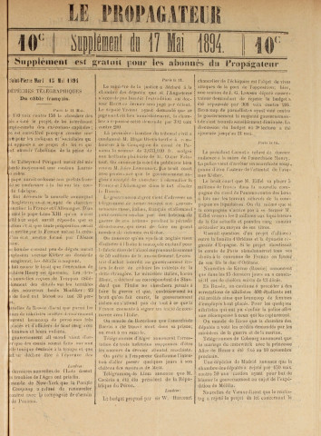 Le Propagateur (1894, n° 20)