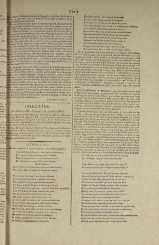Journal Officiel de la Martinique (1820, n° 7)