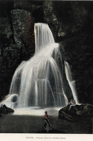 Cascade. Chute de la rivière Lézard