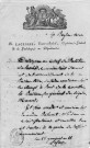 Arrestation du général de brigade Ménard. Ordre donné par R. Lacrosse, contre amiral et capitaine général de la Guadeloupe et dépendances, au chef de bataillon de Lacroix, commandant d'armes dans l'arrondissement de la Basse-Terre