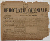 La Démocratie coloniale (n° 316)