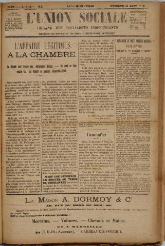 L'Union sociale (n° 1011)