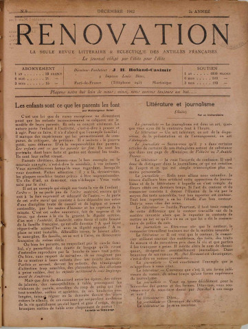 Rénovation (n° 9)