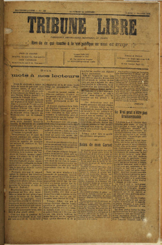 La Tribune libre (n° 125)