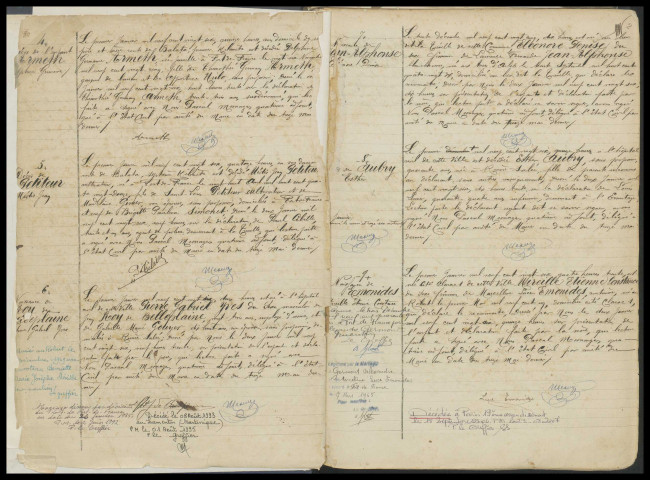 Naissances, reconnaissances, décès