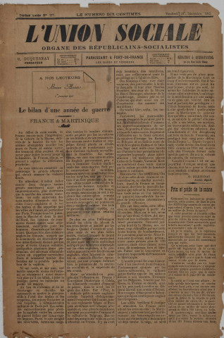 L'Union sociale (n° 277)