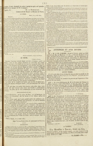 Gazette de la Martinique (1822, n° 47)