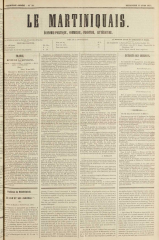 Le Martiniquais (1855, n° 50)