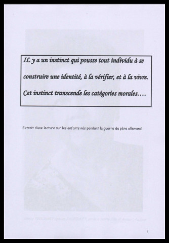 "Amour Troudart, un destin original", histoire et généalogie familiale rédigée par sa petite fille Sonny Troudart, épouse Jaccoulet