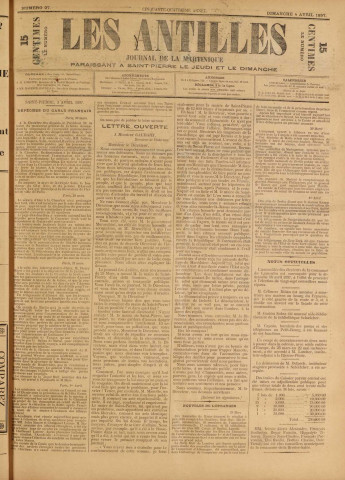 Les Antilles (1897, n° 27)