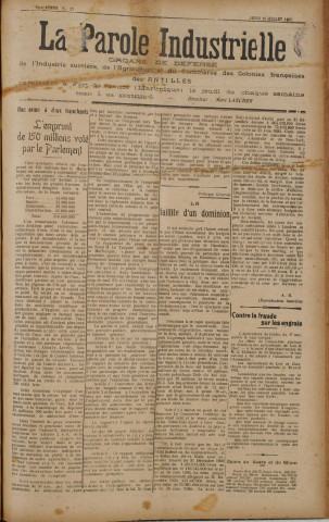 La Parole industrielle (n° 37)