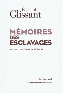 Mémoires des esclavages. Édouard Glissant, 2007. (8°H 13114)
