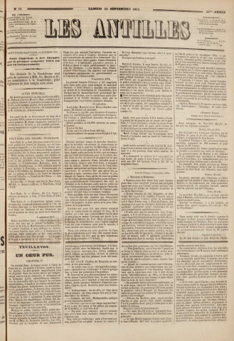 Les Antilles (1874, n° 71)