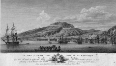 Le Fort Saint-Pierre dans l'Isle de la Martinique, vu du Mouillage