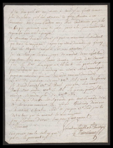 Lettres du commerçant Maisonneuve, de Saint-Pierre de la Martinique à Gillot, son correspondant à l'île de la Grenade