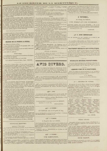 Le Courrier de la Martinique (1839, n° 33)