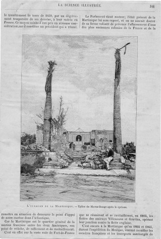 "L'ouragan de la Martinique", La Science illustrée, pp. 339-340