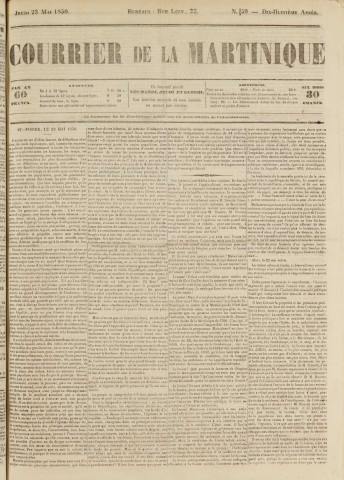 Le Courrier de la Martinique (1850, n° 59)