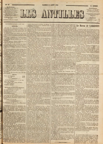 Les Antilles (1886, n° 67)