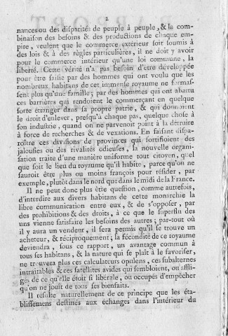 Rapport au nom du Comité d'Agriculture et de Commerce, sur les foires et marchés, par Moreau de Saint-Méry, député de la Martinique