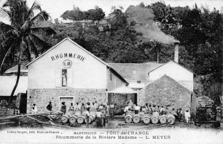 Martinique. Fort de France. Rhummerie de la rivière Madame. Rhummerie LM. Meyer