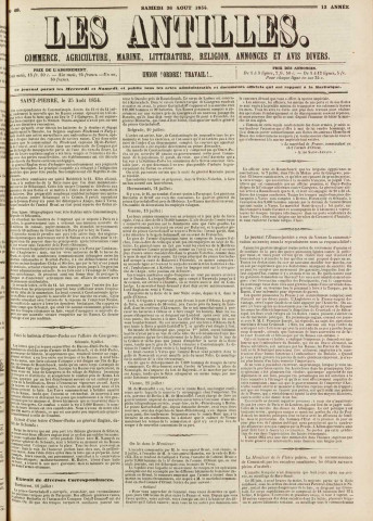 Les Antilles (1854, n° 68)