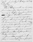 Papiers Melient : lettres du chevalier de Melient à bord de la corvette du roi «l'Echo», adressée à sa mère madame veuve Ollivier de Mareil à Nantes
