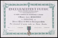 Dipôme de commandeur de l'ordre national du mérite