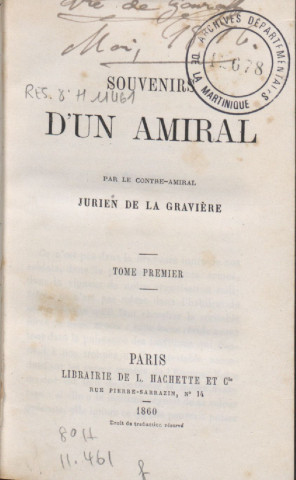 Souvenirs d’un amiral