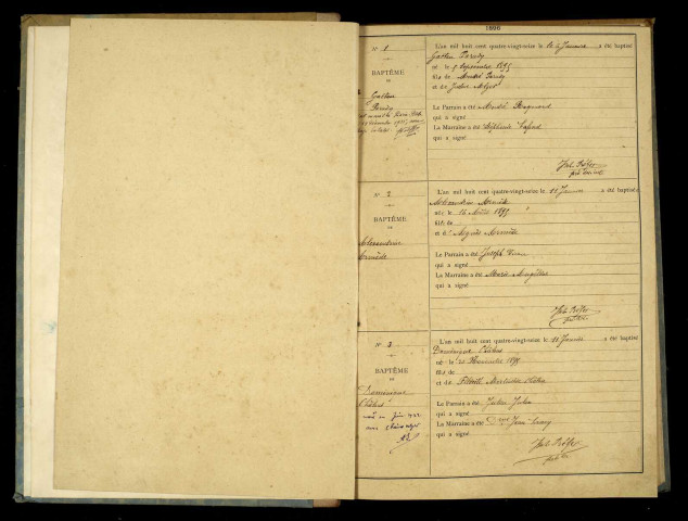 Baptêmes, mariages, sépultures