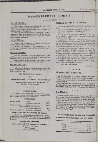 La Femme dans la cité (n° 7)