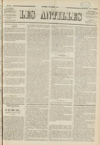Les Antilles (1873, n° 31)