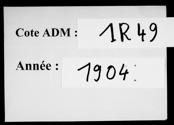 Etats signalétiques et des services, n° 1001 à 1195