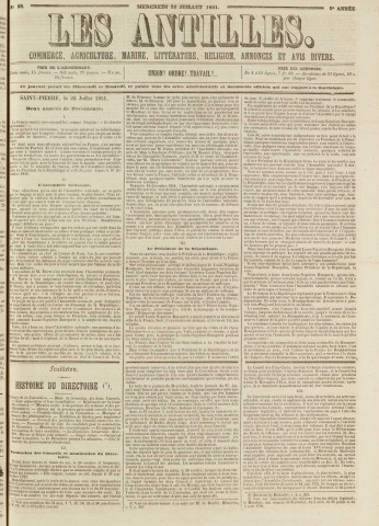 Les Antilles (1851, n° 59)