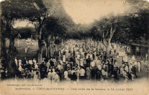Martinique. Fort-de-France. Une allée de la Savane le 14 juillet 1910
