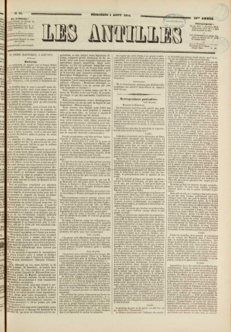 Les Antilles (1870, n° 61)