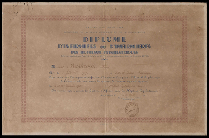 Diplôme des palmes d'officier de l'ordre de l'encouragement public