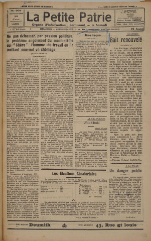 La Petite Patrie (n° 631)