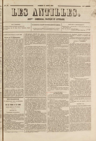 Les Antilles (1866, n° 63)
