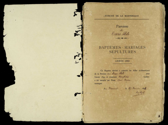 Baptêmes, mariages, sépultures