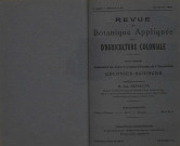 Revue de botanique appliquée et d'agriculture coloniale (n° 54)