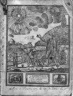 Almanach «L'Anabaptiste ou le cultivateur par expérience» n°3, par Jacques Klopfenstein. Points lunaires et époques naturelles à observer, les découvertes et faits mémorables, les travaux au jardin, le tableau des différentes foires, table d'escompte, gravures représentant le travail dans les champs