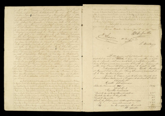 Macouba, paroisse Sainte Anne : Procès verbaux du bureau des marguilliers(04/11/1881-23/07/1884) et comptes du conseil de fabrique (1899-1904)