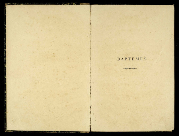 Baptêmes, mariages, sépultures