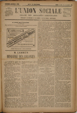 L'Union sociale (n° 896)