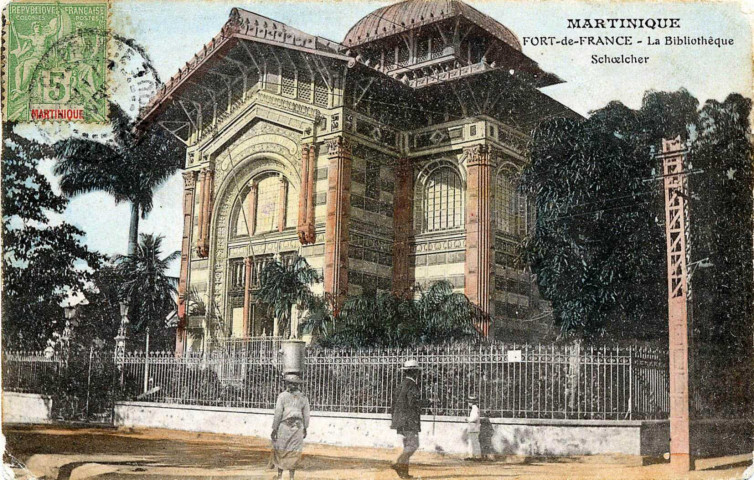 Martinique. Fort-de-France. La Bibliothèque Schoelcher