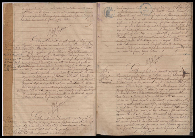 Naissances, mariages, décès, reconnaissances