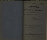 Revue de botanique appliquée et d'agriculture coloniale (n° 16)